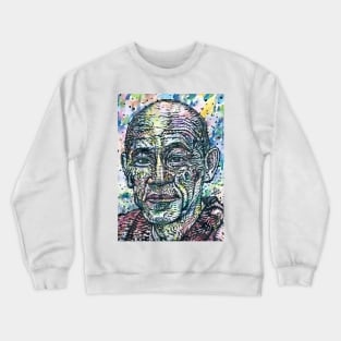 SHUNRYU SUZUKI watercolor and ink portrait Crewneck Sweatshirt